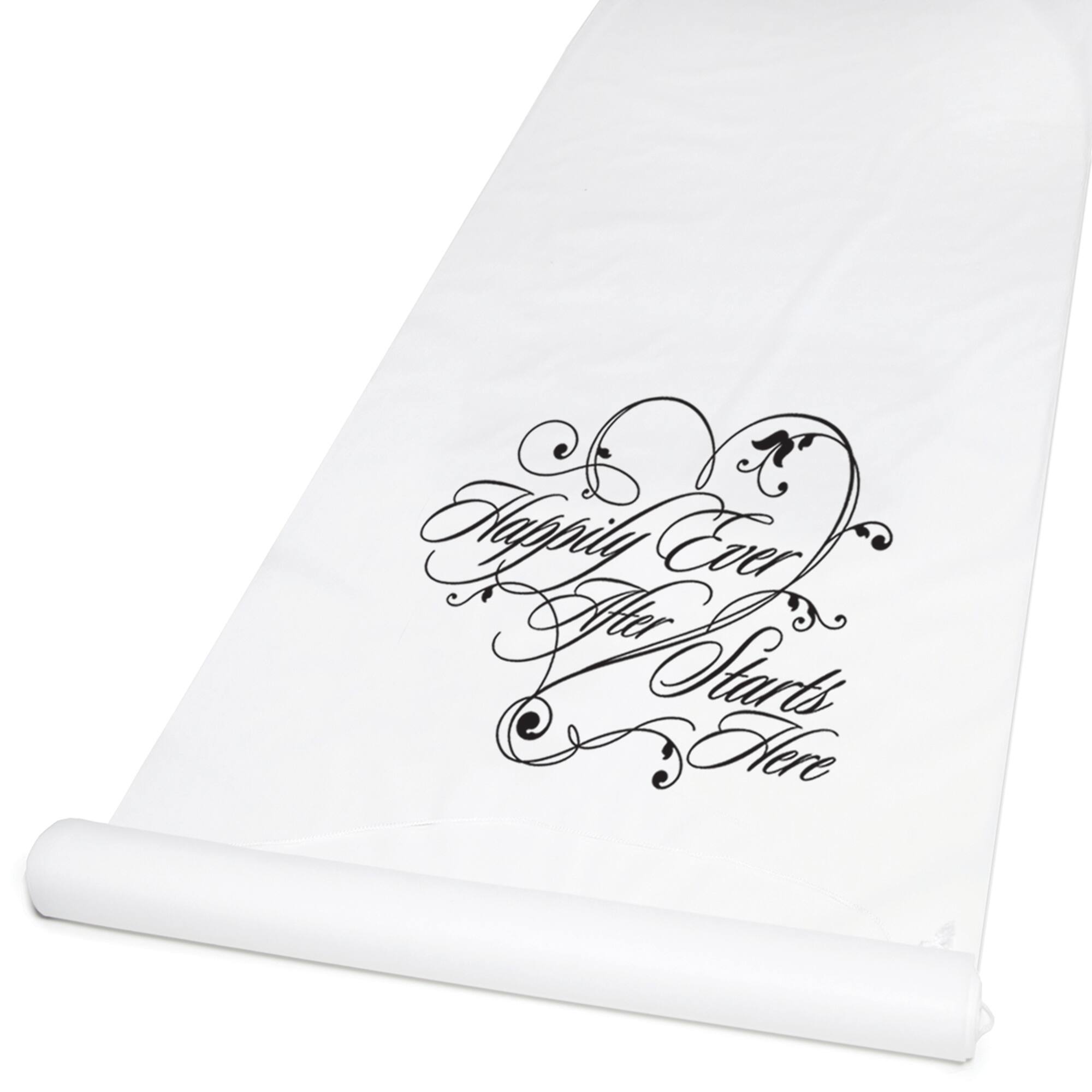 Hortense B. Hewitt Co. Happily Ever After Aisle Runner, White